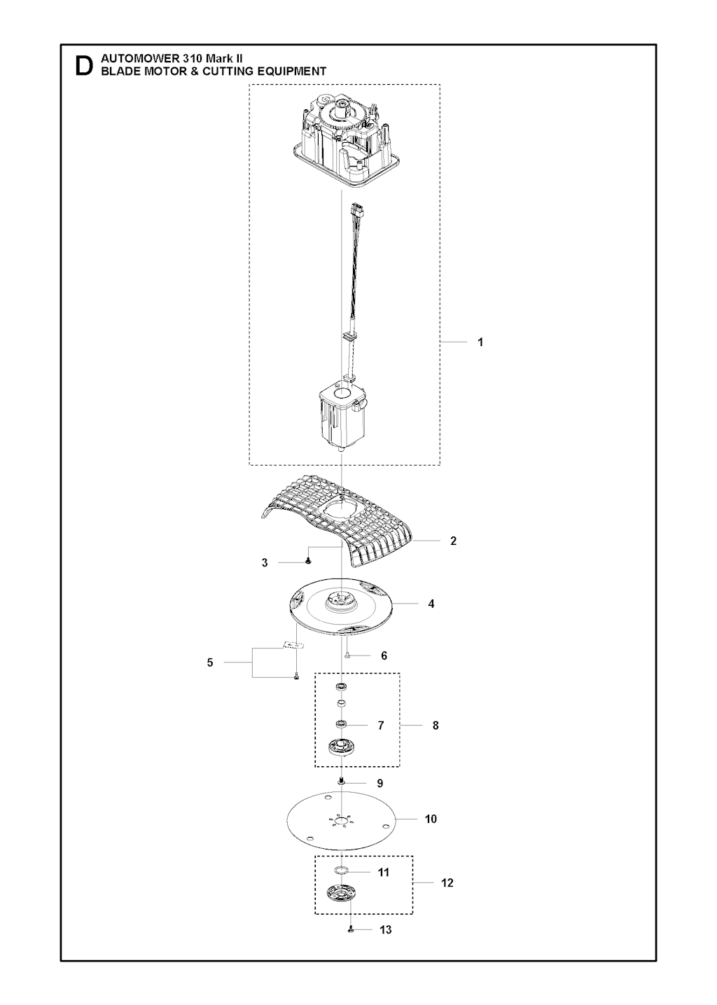Explosionszeichnung Ersatzteile