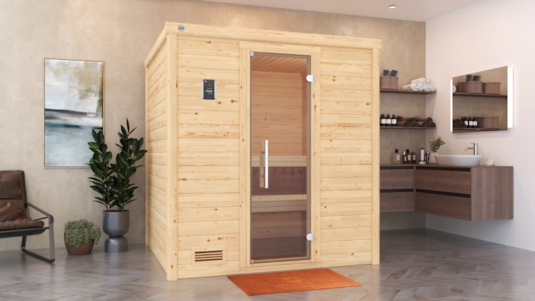Weka Premium Massivholzsauna Bergen 1.8 - 45 mm