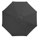 Vorschaubild doppler Mittelmastschirm ALU WOOD 350, Aluminium Esche-Optik / 100 % Polyester 180 g/m²