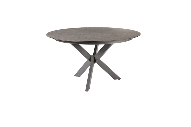 Diamond Garden Dining-Set LYON / KRETA, Tisch + 6 Stühle, Edelstahl / HPL / Rope / Sunproof (100 % Polypropylen)