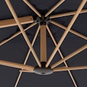 Vorschaubild doppler Pendelschirm ALU WOOD 300 x 220, Aluminium Esche-Optik / 100 % Polyester 180 g/m²