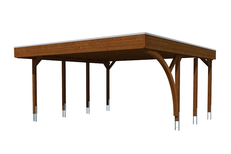 Skan Holz Carport Friesland 557x555 cm inkl. 1 Einfahrtsbogen Sparset 7