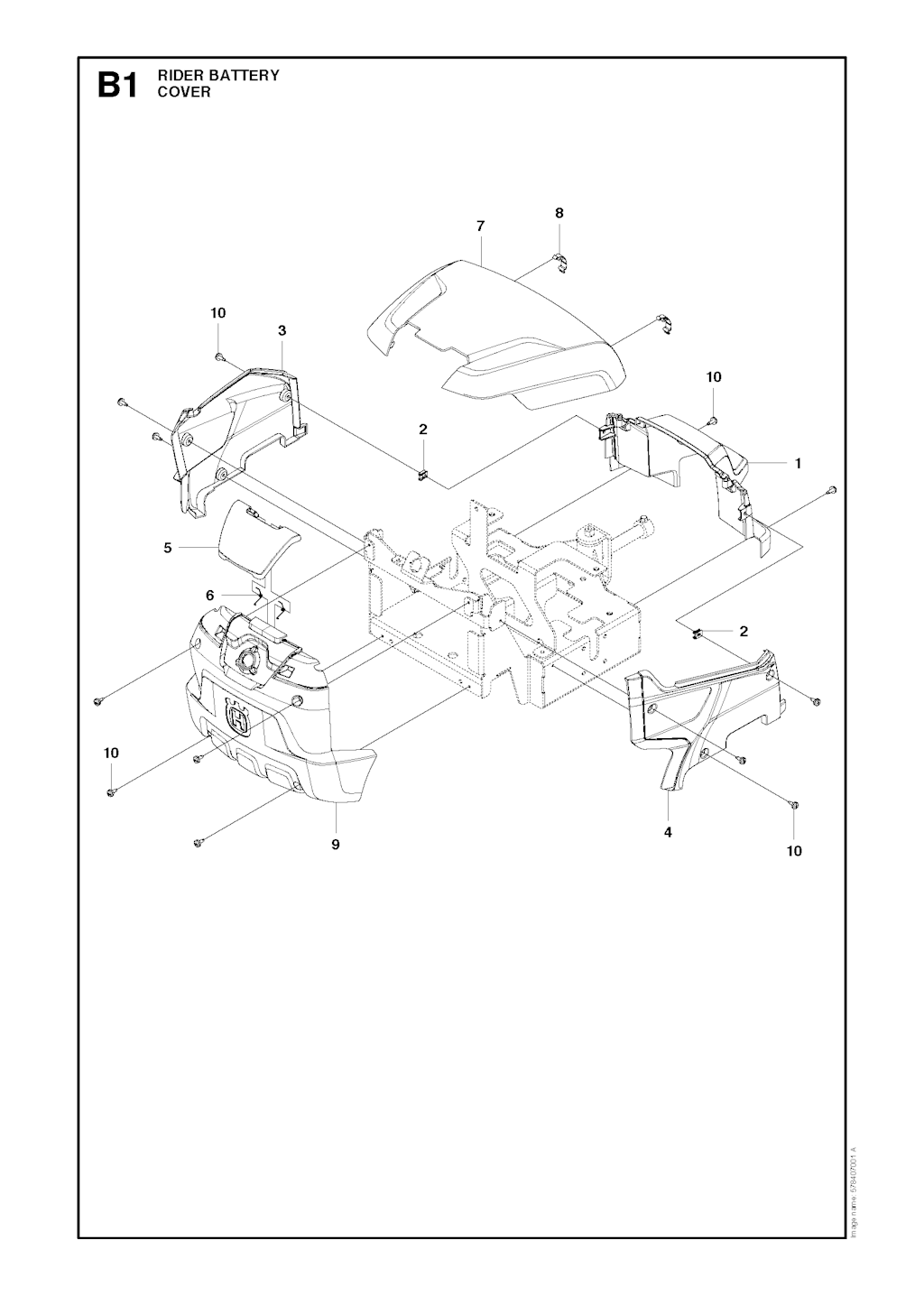Explosionszeichnung Ersatzteile