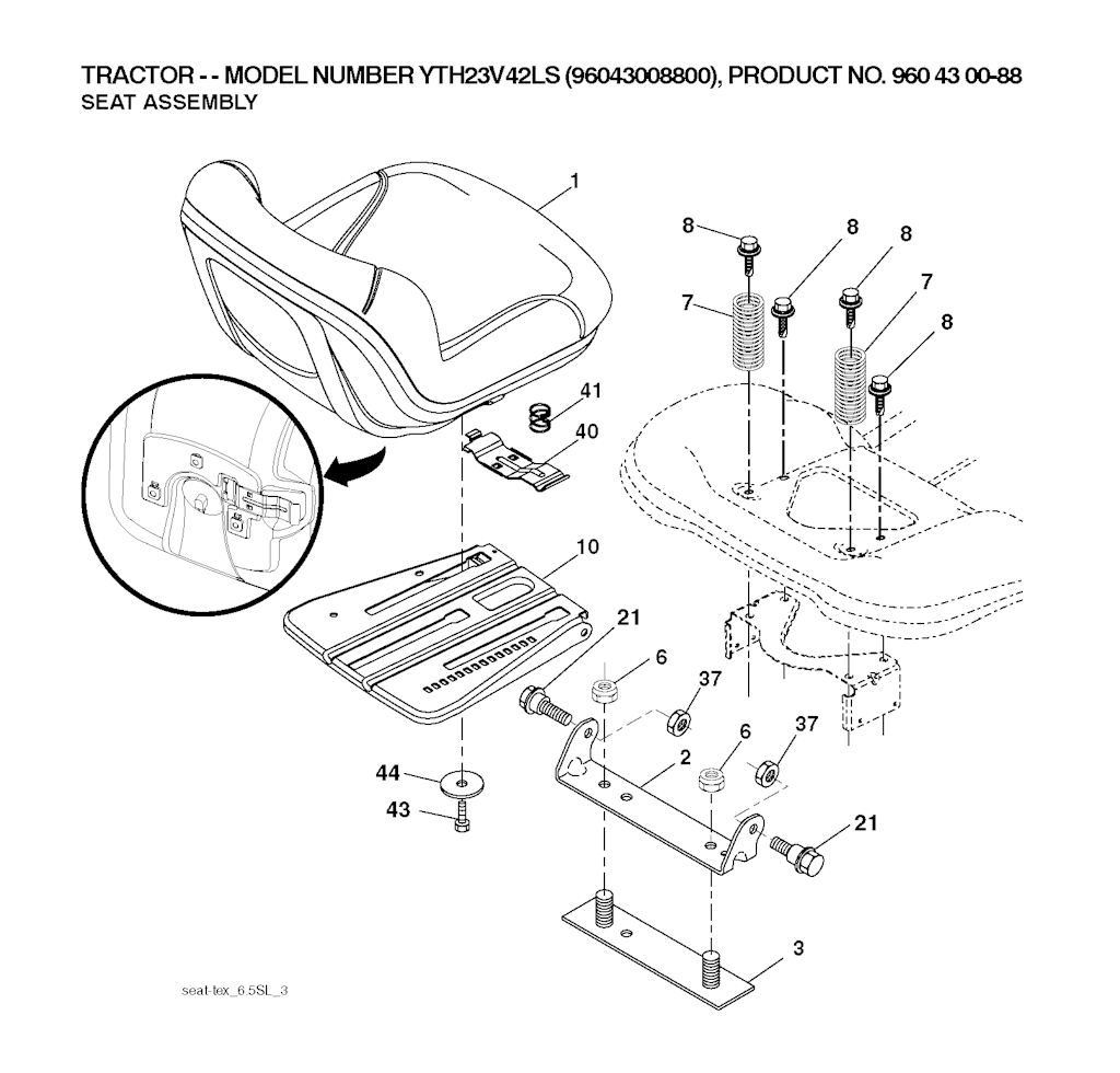Explosionszeichnung Ersatzteile