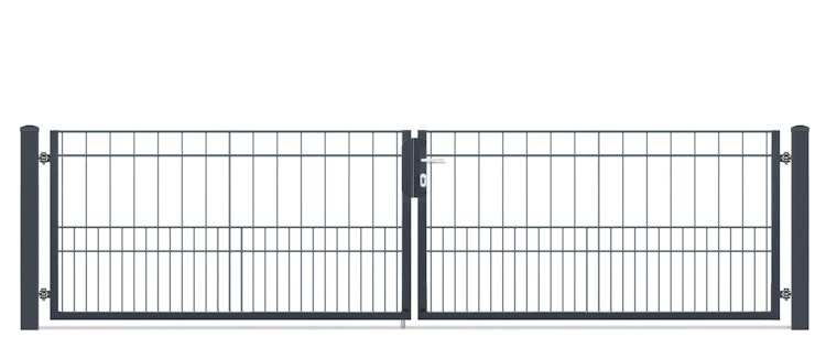 dz Flügeltor VARIO MILO Doppeltor -Verschiedene Höhen