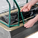 Vorschaubild EXIT Aksent Kinder-Hochbeet L mit Gewächshaus und Gartengeräten