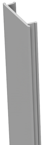 GroJa Stecksystem Alu-Abdeckleiste, 300 cm für 7x7 u. 9x9er Pfosten