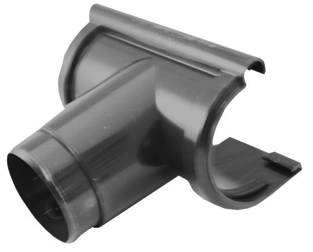 Rinnenstutzen DN60 zum Stecken, Typ 250 braun