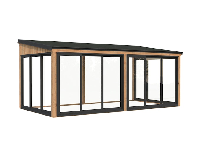 Palmako Glashaus Lumi 16,2 m² (Wintergartenanbau) - Slide Plus