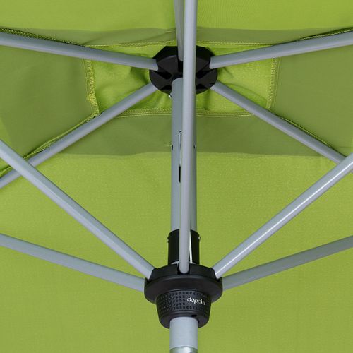 doppler Mittelmastschirm ACTIVE 300 x 200 Auto-Tilt, Aluminium Silber / Polyester 180 g/m²