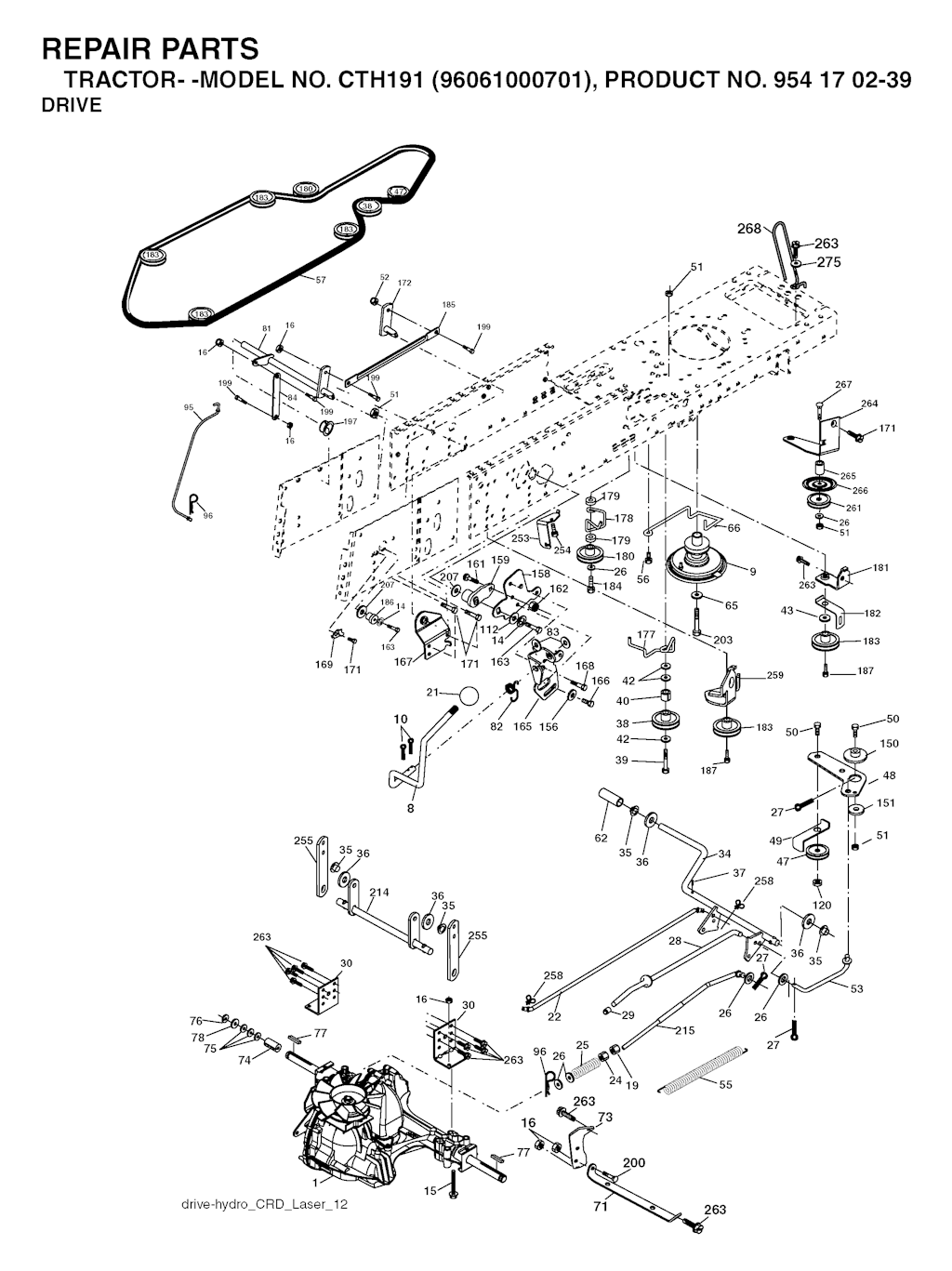 Explosionszeichnung Ersatzteile