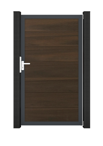 GroJa Solid Grande Tor Standard 1-flügelig mit Anthrazitrahmen