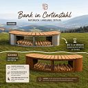 Vorschaubild Badeko Bank „Pforzheim“ aus Cortenstahl