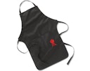 Vorschaubild Weber Grillschürze - Schwarz mit rotem Kugelgrill (100% Baumwolle)