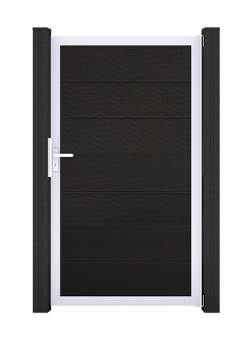 GroJa Solid Grande Tor Standard 1-flügelig mit Aluminiumrahmen