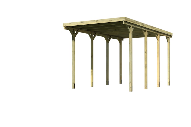 Karibu Caravan Carport - kesseldruckimprägniert