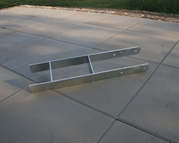 Karibu H-Pfostenanker für 12 x 12 cm Pfosten - 6er Set, 60 cm