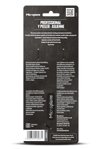Microplane Profi Y-Schäler, julienne SPECIALTY Schwarz