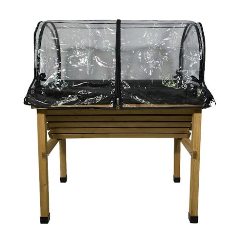 Noor WallHugger S 0,75 mit Rahmen & PVC Cover,  Holz Natur