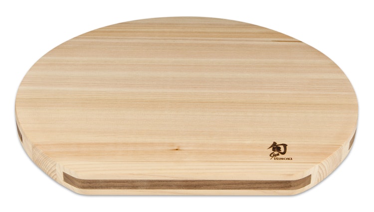 KAI SHUN Schneidebrett Wendebrett Hinoki D-Type (rückseitig mit Saftrinne)