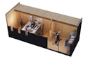 Vorschaubild Karibu Design Gartenhaus Home Office Studio 3 Blackline - 73 mm