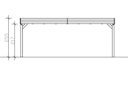 Vorschaubild Skan Holz Grunewald - Flachdach Carport aus Leimholz Breite 622 cm