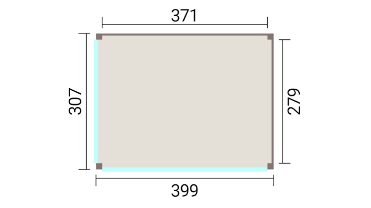 Weka Design Pavillon Lumley - 400 x 300 cm