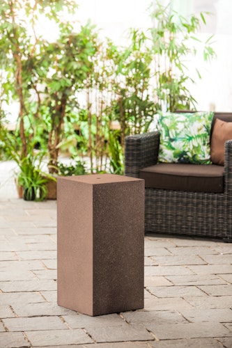 Gartenbrunnen-Sockel "Tower", rusty color, 39x39x68cm (016612-17)