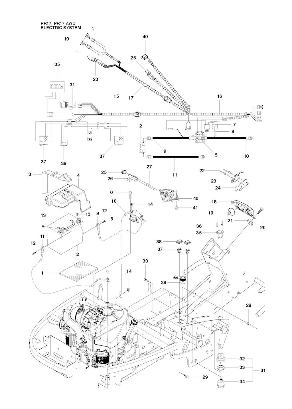 Explosionszeichnung Ersatzteile
