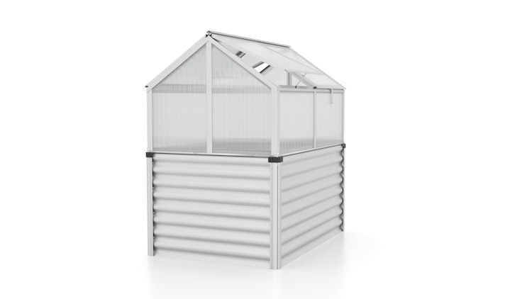 Vitavia Hochfrühbeet Zola mit 4 Dachfenstern  B 127 x T 89 x H 135 cm