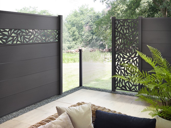 TraumGarten System WPC XL Zaun-Set