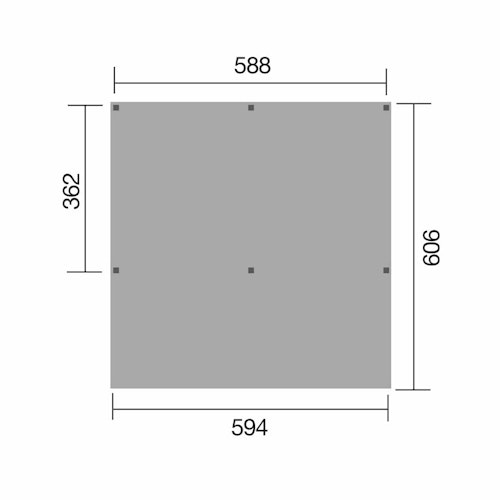 Weka Y-Doppelcarport 612