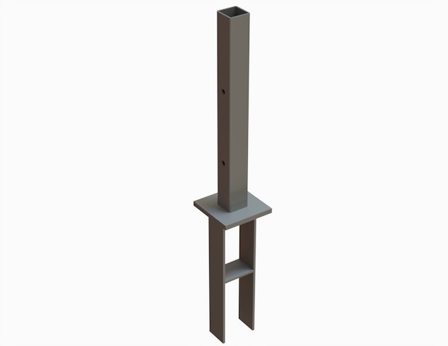 OSMO Pfostenanker für Aluminiumpfosten Typ B/C/E