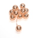 Vorschaubild Konstsmide Weihnachtsbeleuchtung  LED Dekolichterkette kupferfarben Metallbälle