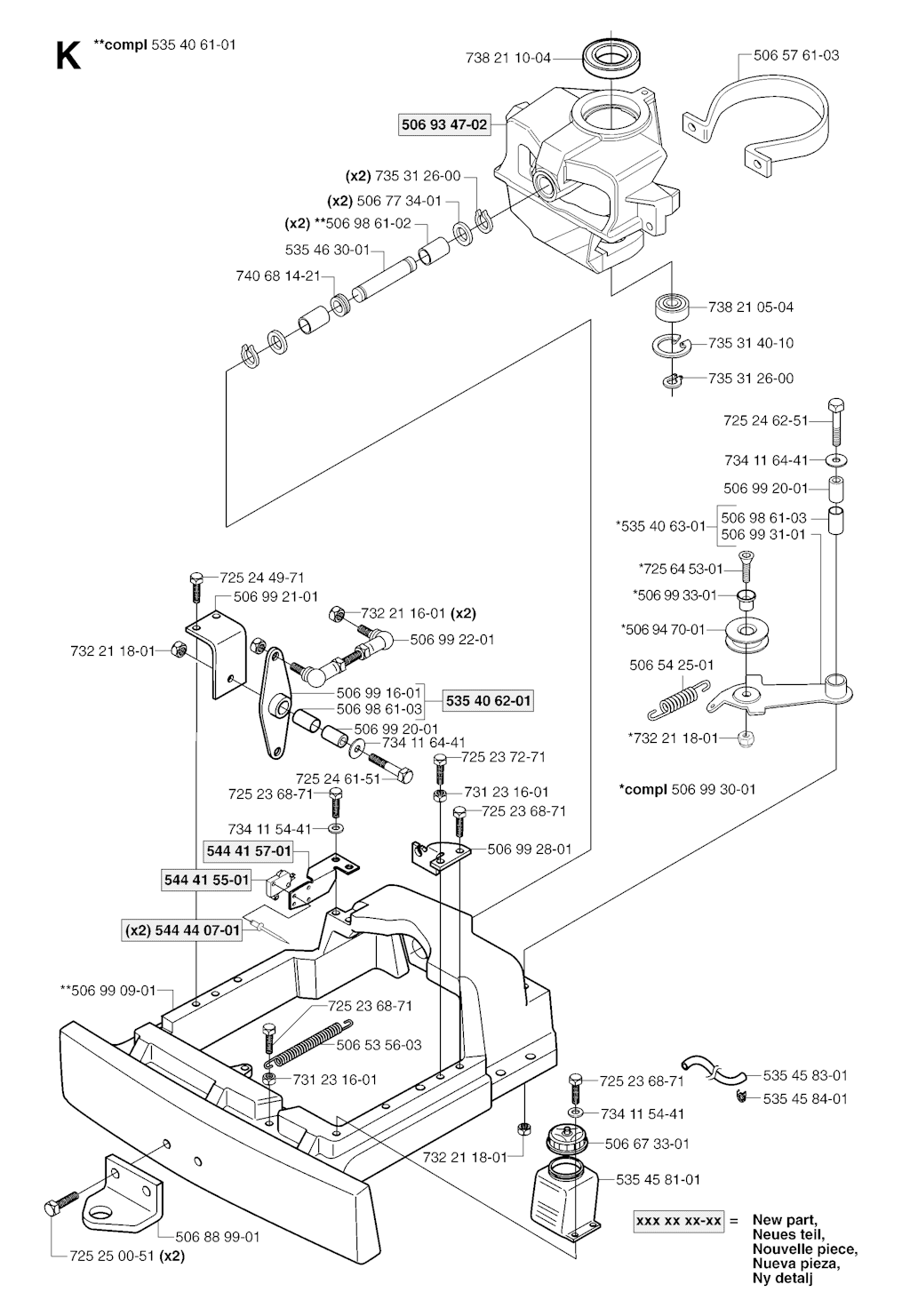 Explosionszeichnung Ersatzteile