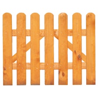 T&J SUNLINE-Serie Vorgartentor, 100 x 85 cm, pinienfarbig lasiert, Staketen 16/90 mm, Riegel 22/70 mm