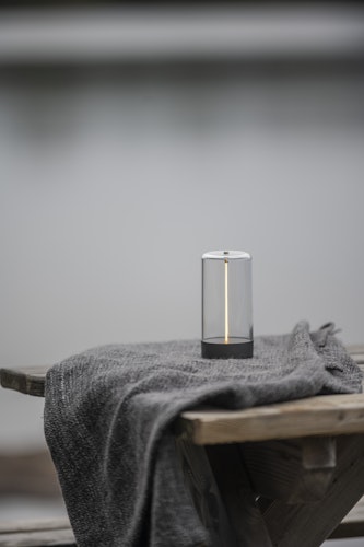 Konstsmide Tischlampe Edison XS anthrazit