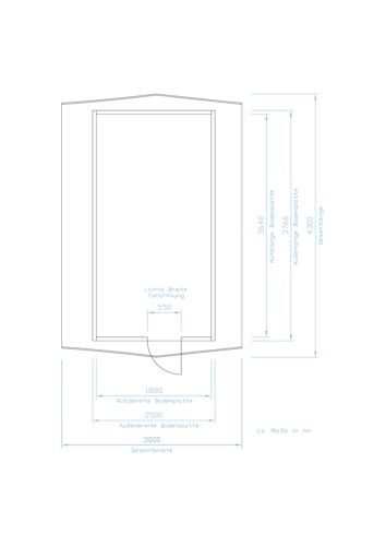 Gartenhaus Lieblingsplatz Langversion Hexenhaus mit Vollausstattung