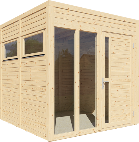 Bertilo Gartenhaus Cubus 2 Office - 19 mm