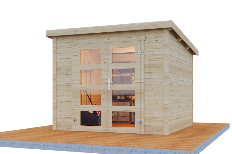 Wolff Finnhaus Gartenhaus Bengt 2525 - 28 mm