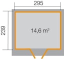 Vorschaubild Weka Gartenhaus 227 - 21 mm