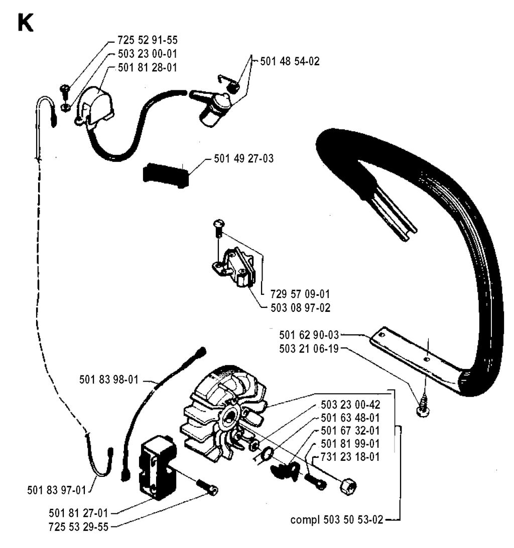 Explosionszeichnung Ersatzteile