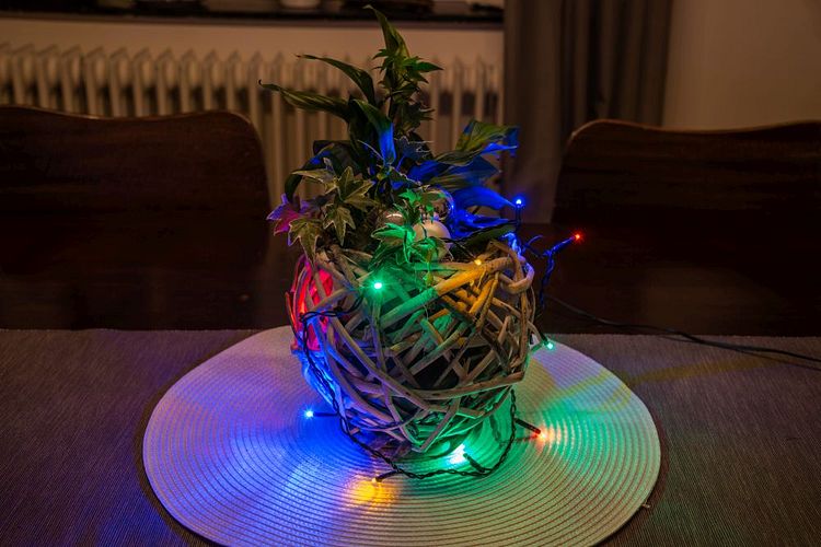 Konstsmide Weihnachtsbeleuchtung  Micro LED Lichterkette 10 bunte Dioden