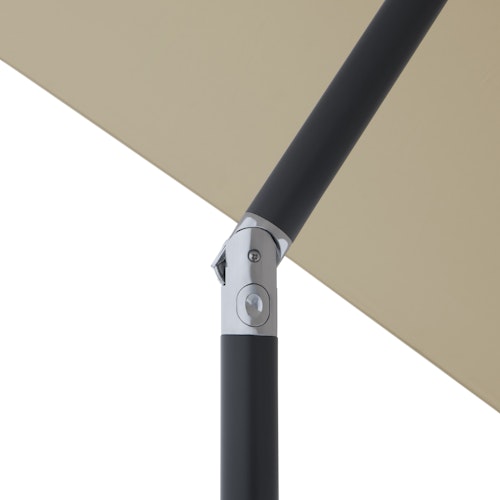 doppler Mittelmastschirm LIFE 250 x 200 Lift, Aluminium Anthrazit / 100 % Polyester 180 g/m²