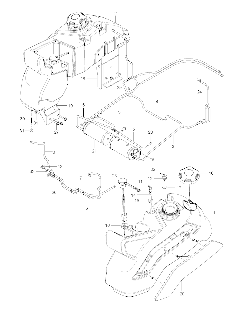 Explosionszeichnung Ersatzteile