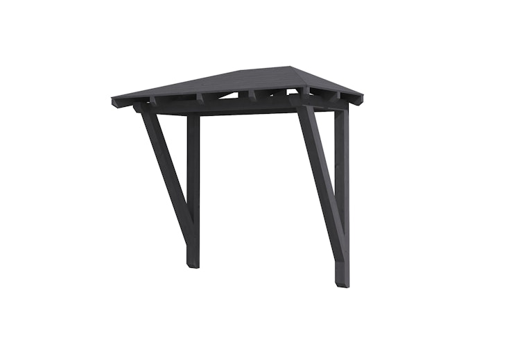 Skan Holz Walmdach Vordach Doppeltür Wismar