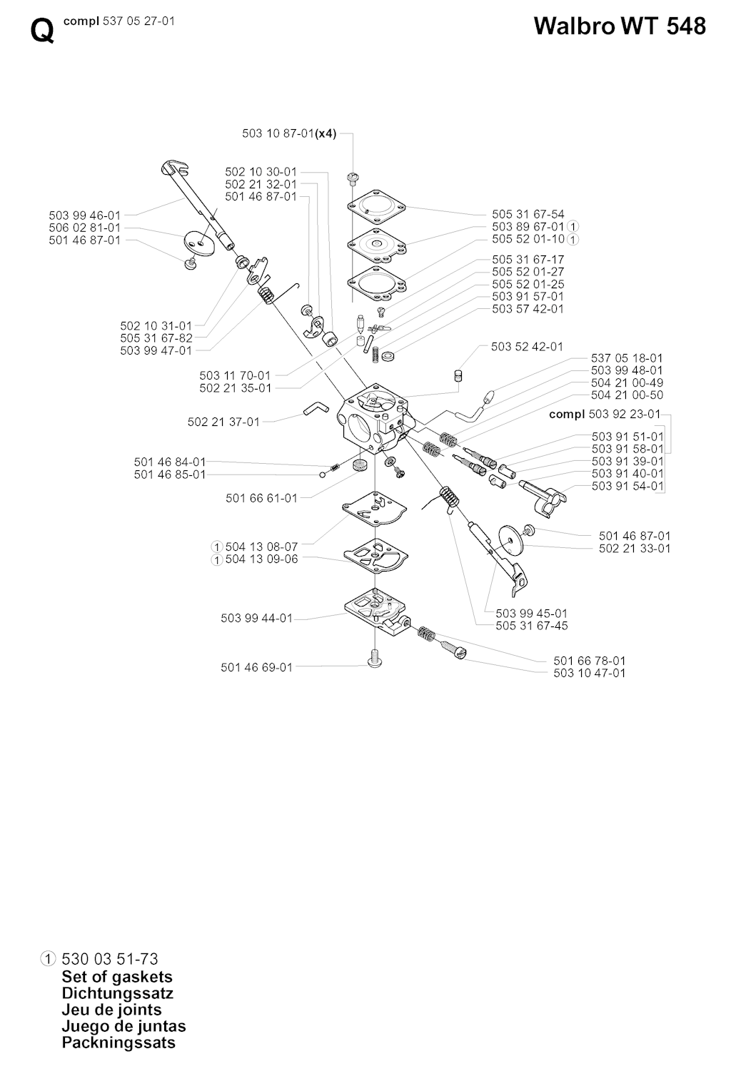 Explosionszeichnung Ersatzteile