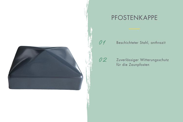 Karibu Pfostenkappe 90 x 90 mm anthrazit