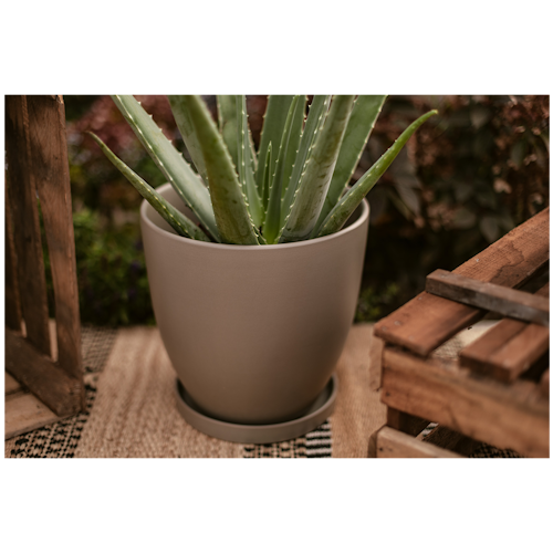 Wikholm form Design Untersetzer Terrakotta grün 3er Set ⌀ 19/23/28,5 cm