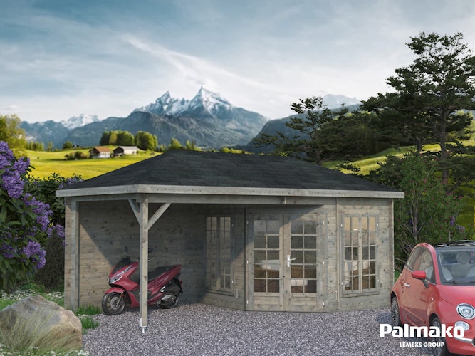 Palmako Pavillon Melanie 7+8,1 m² - 28 mm